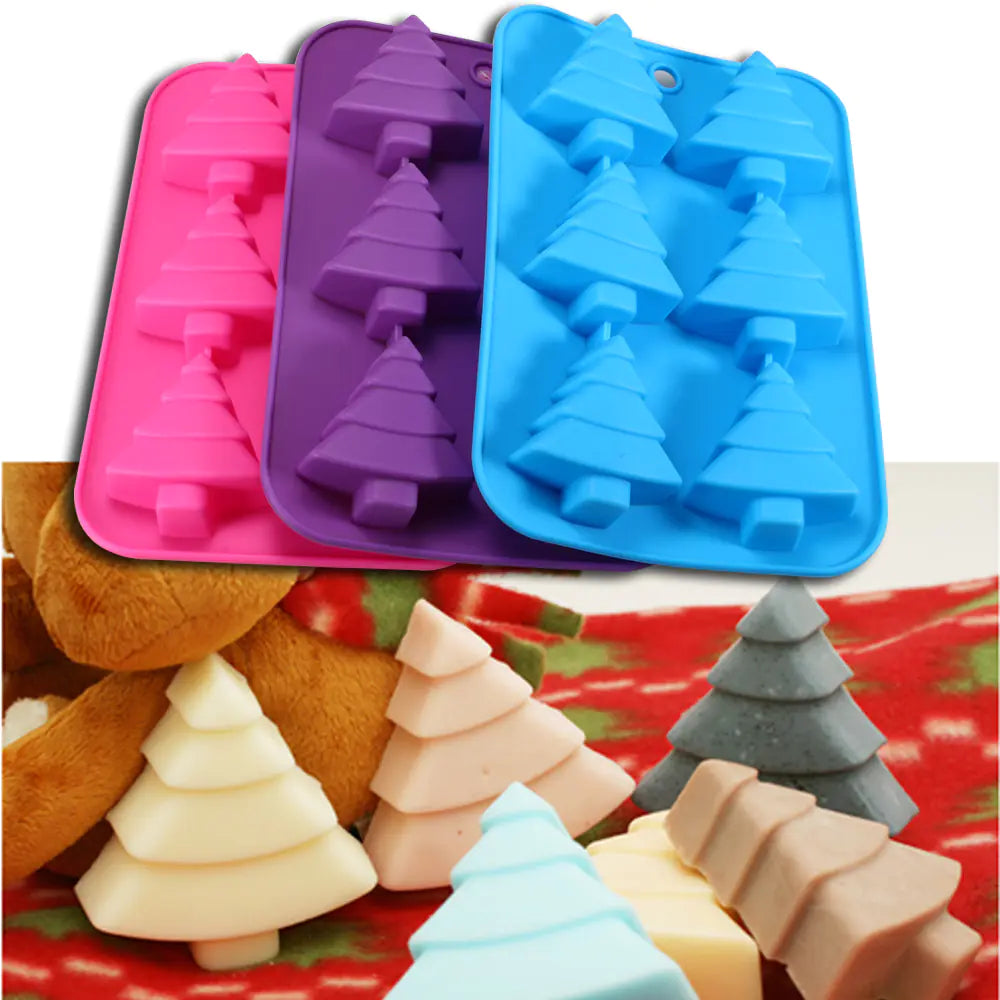 3D Christmas Tree Silicone Mold for Baking and Crafts