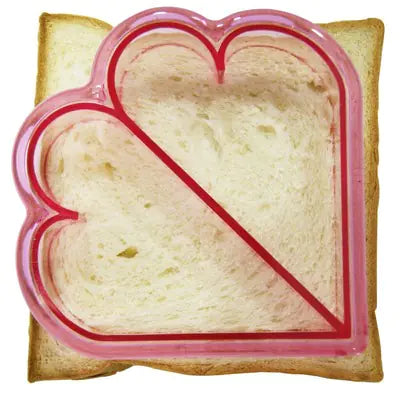 Kids' Sandwich Mold with Heart-Shaped Cartoon Design