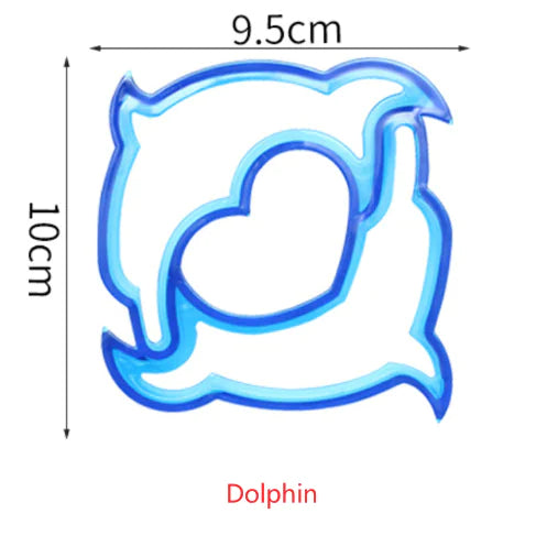 Kids' Sandwich Mold with Heart-Shaped Cartoon Design