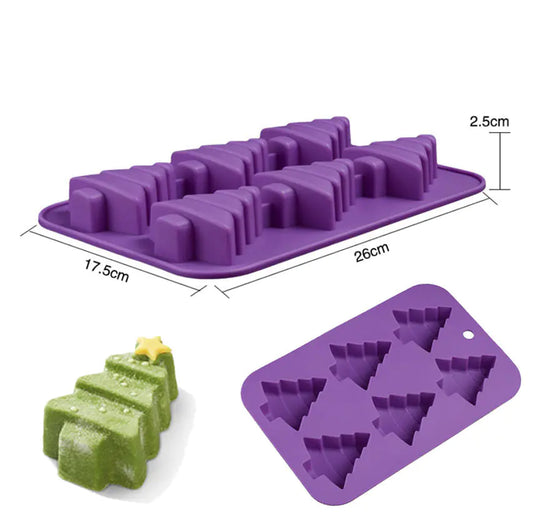 3D Christmas Tree Silicone Mold for Baking and Crafts