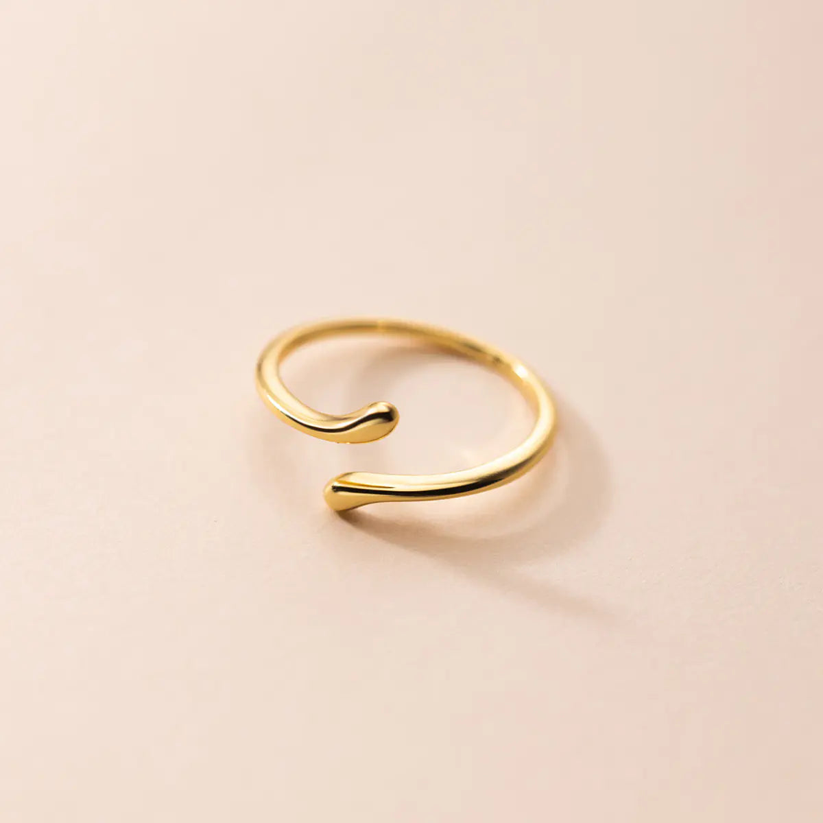 S925 Silver Glossy Line Ring for Women