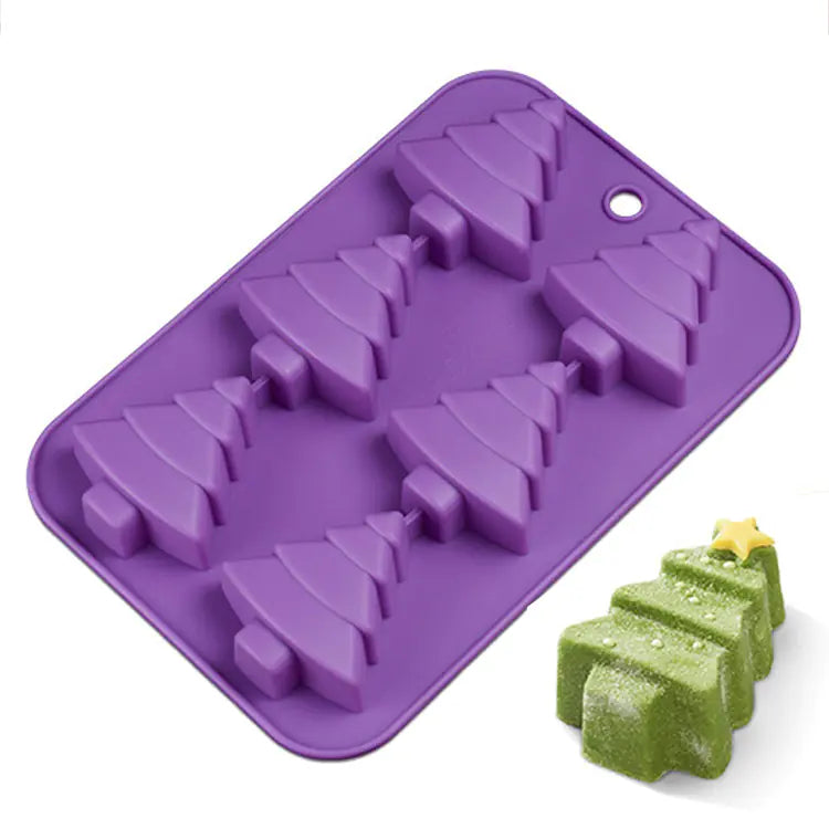 3D Christmas Tree Silicone Mold for Baking and Crafts